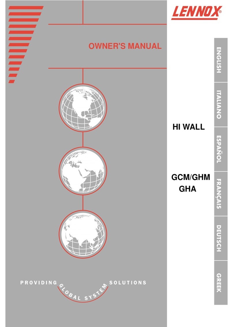 Lennox GCM Series User manual