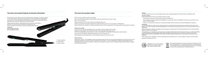 Cloud Nine SR103AN User manual Cloud Nine SR103AN User manual