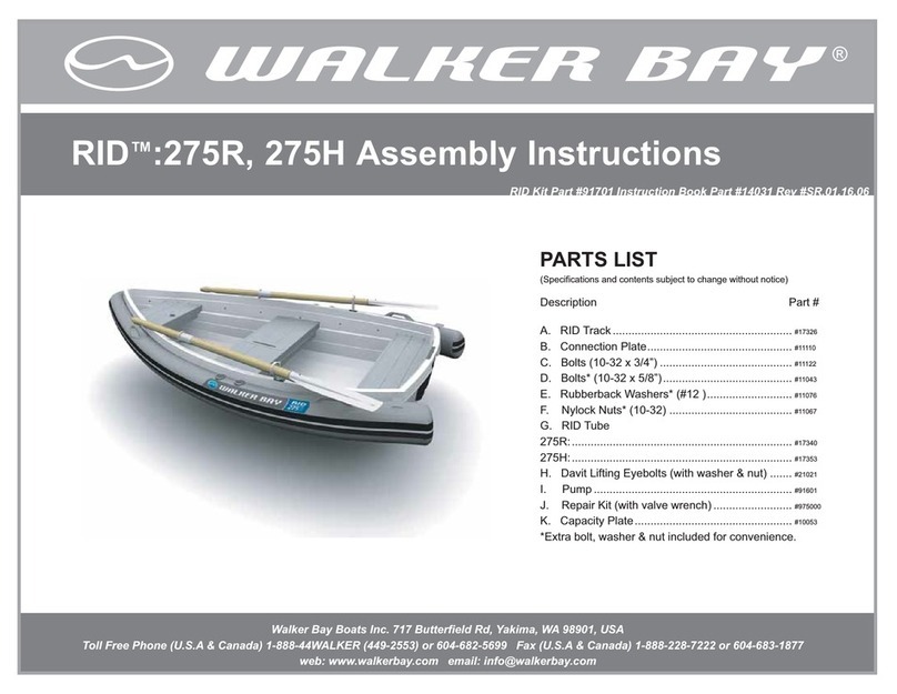 Walker Bay 275R Assembly instructions