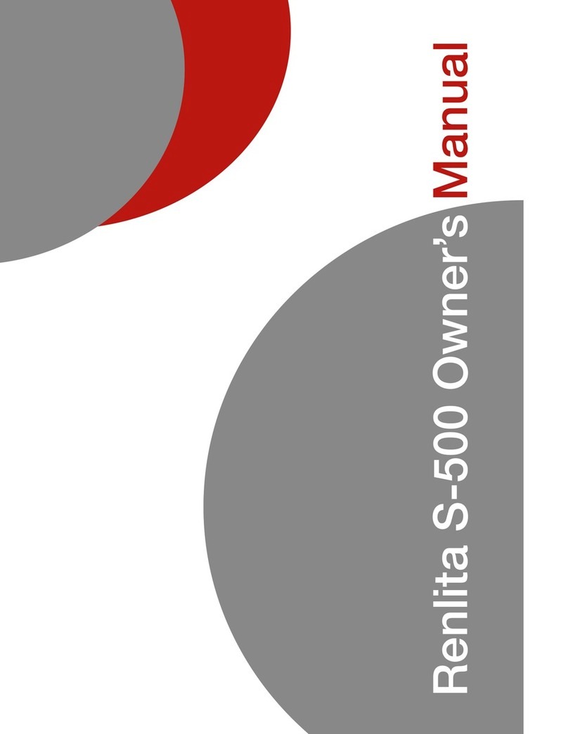 Renlita S-500 owner's manual
