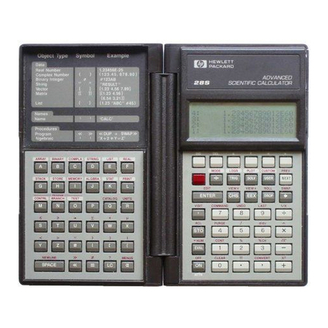 HP HP-28S User manual