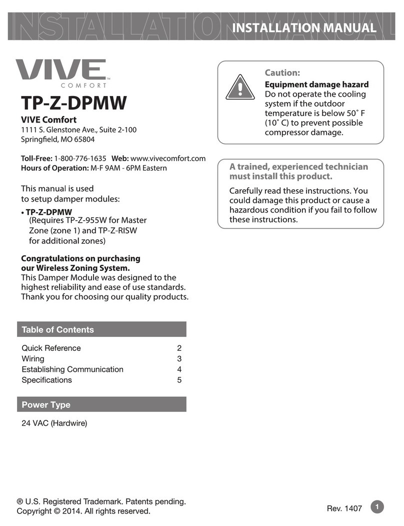 Vive TP-Z-DPMW installation manual