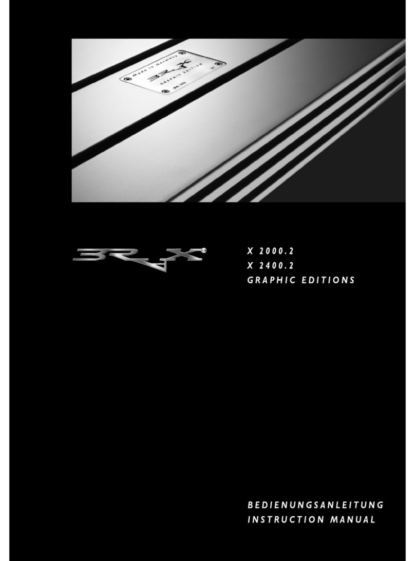 BRAX X 2000.2 GRAPHIC EDITIONS User manual
