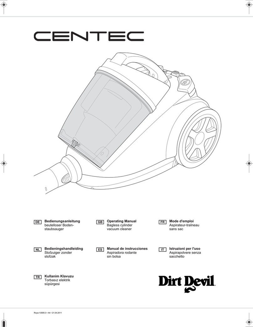 Dirt Devil CENTEC operating manual