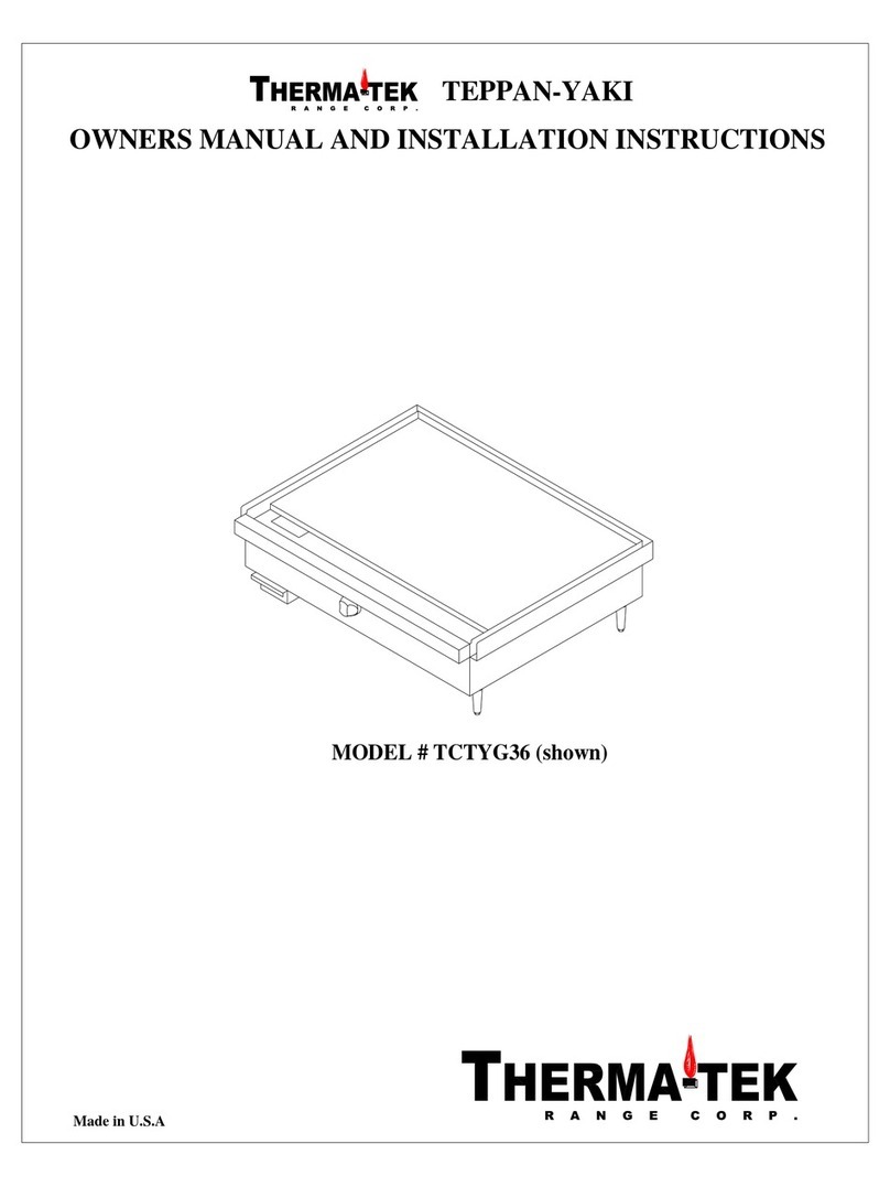 Therma-tek TCTYG36 Owner's manual and installation instructions