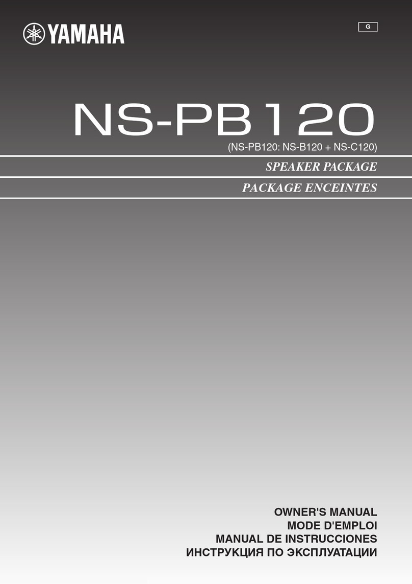 Yamaha NS-PB120 owner's manual