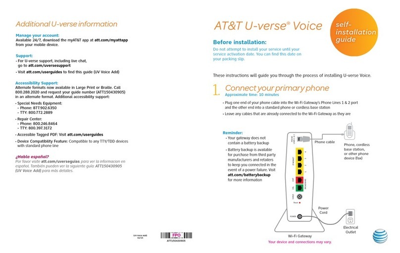 AT&T U-verse TV Self-installation guide