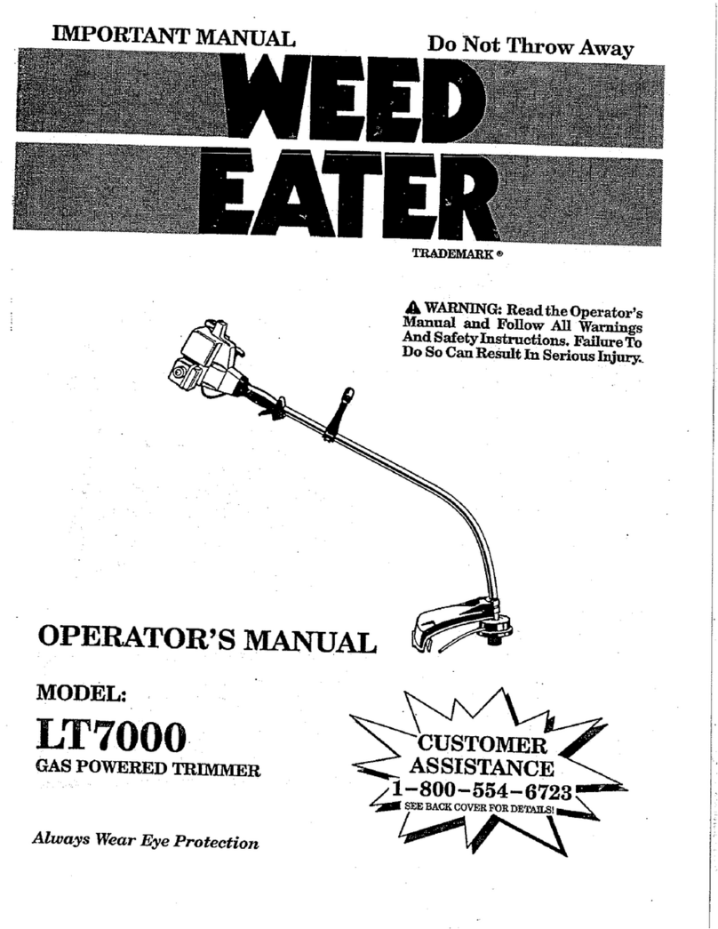 Weed Eater LT7000 User manual