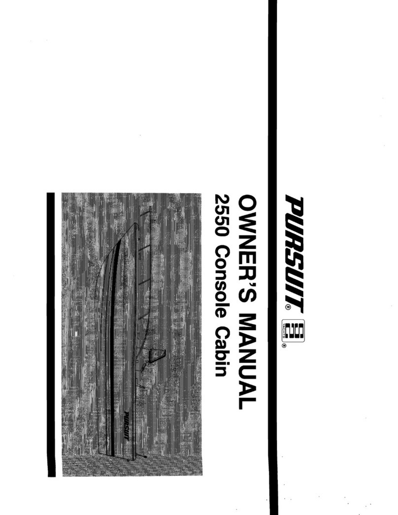 PURSUIT 2550 Console Cabin User manual