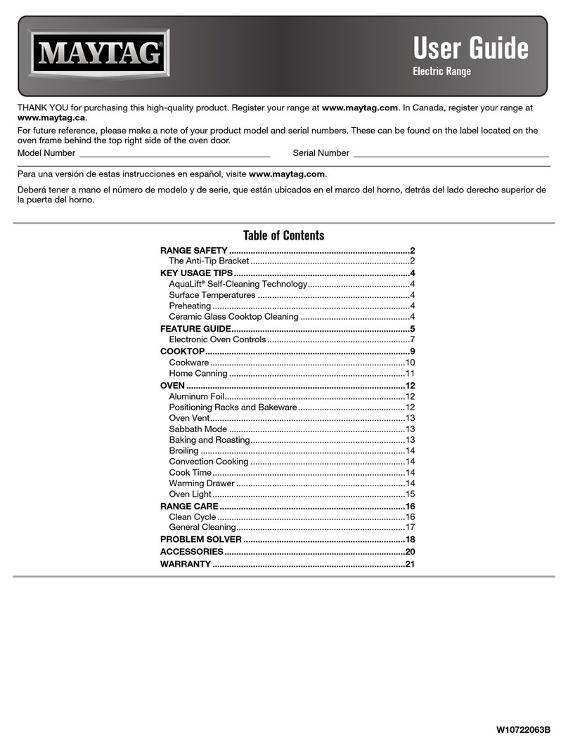 Maytag MES8880DS User manual Maytag MES8880DS User manual