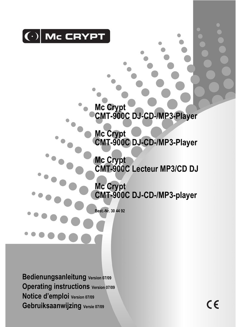 MC Crypt CMT-900C User manual MC Crypt CMT-900C User manual
