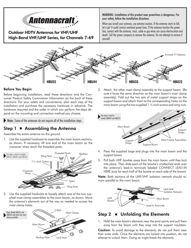 AntennaCraft HBU55 Assembly guide