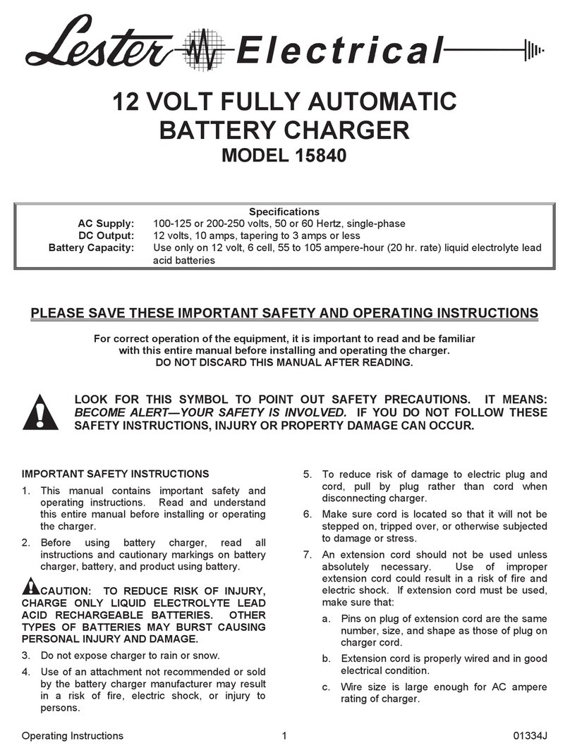 Lester 15840 Maintenance and service guide