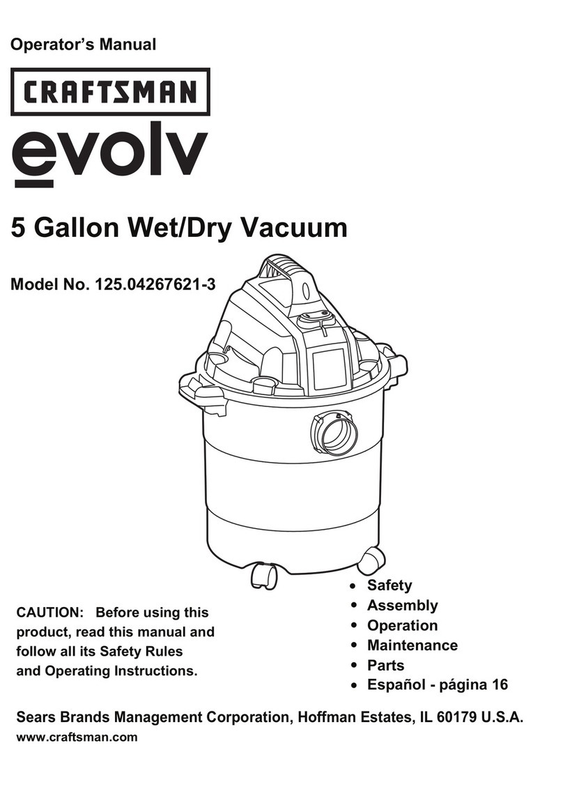 Craftsman 125.04267621-3 evolv Operator's manual