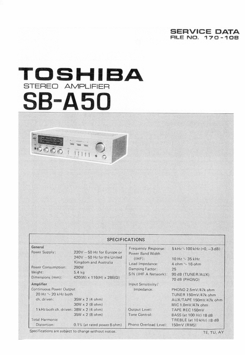 Toshiba SB-A50 Mounting instructions