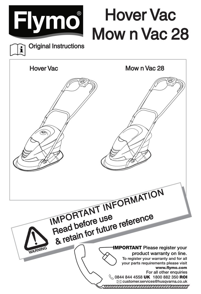 Flymo Hover Vac Original instructions