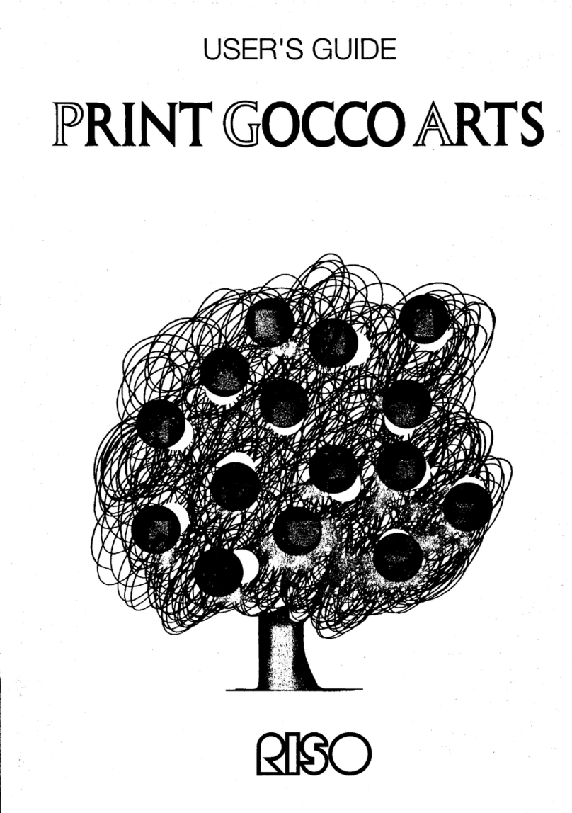 Riso Print Gocco Arts User manual