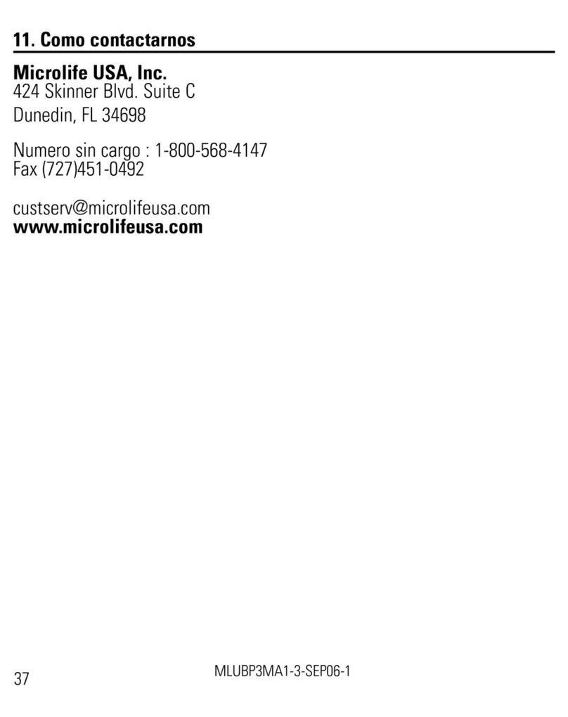 Microlife BP3MA1-3 User manual