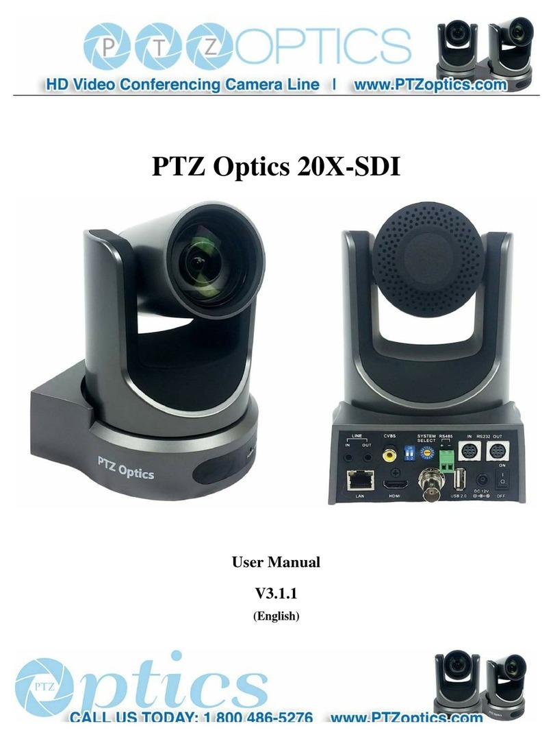 PTZOptics 20X-SDI user manual PTZOptics 20X-SDI user manual