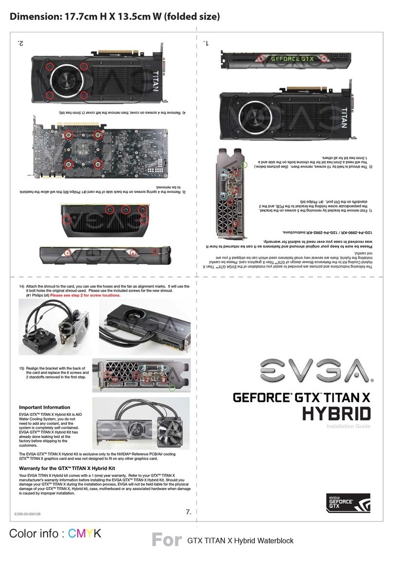EVGA Geforce GTX TITAN X Hybrid User manual