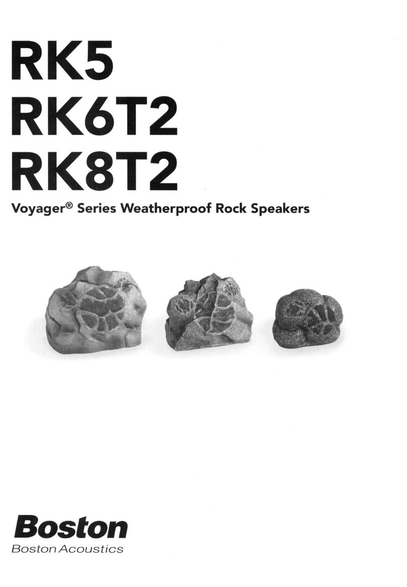 Boston Acoustics Voyager RK5 manual