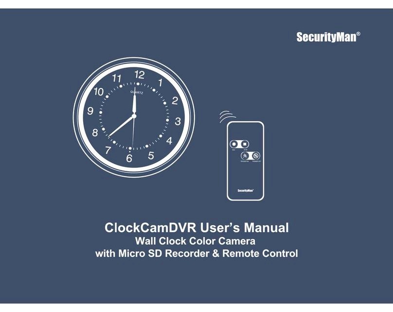 SecurityMan ClockCamDVR user manual