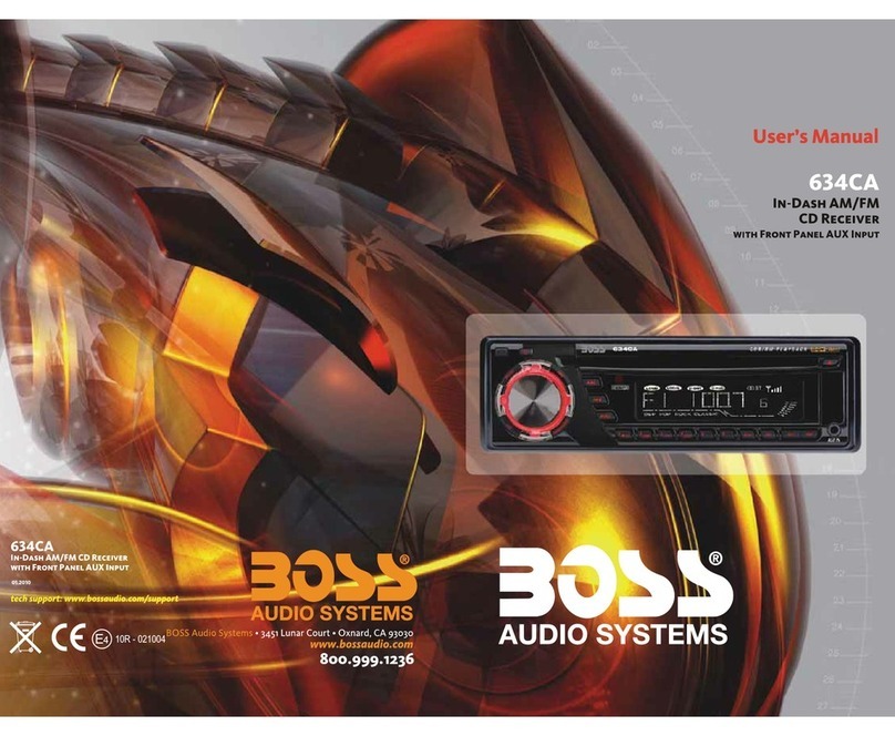 Boss Audio Systems 634CA instruction manual