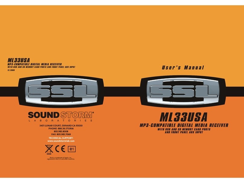 Sound Storm ML33USA user manual