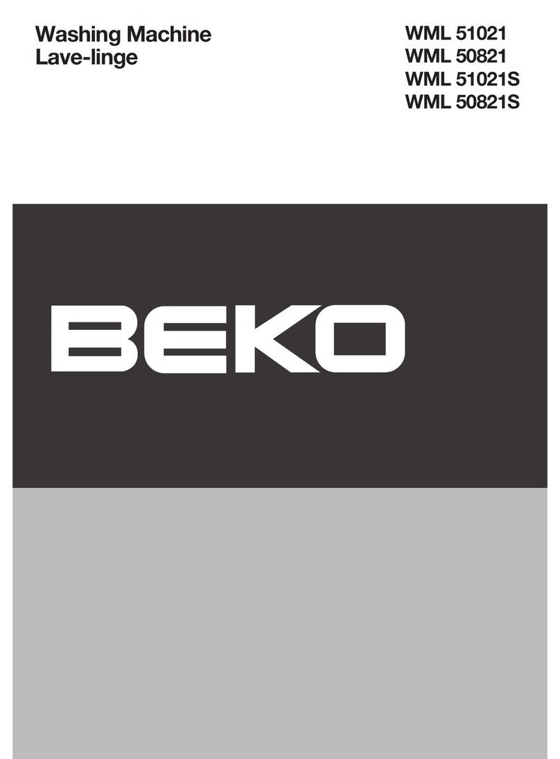 Beko WML 51021 user manual