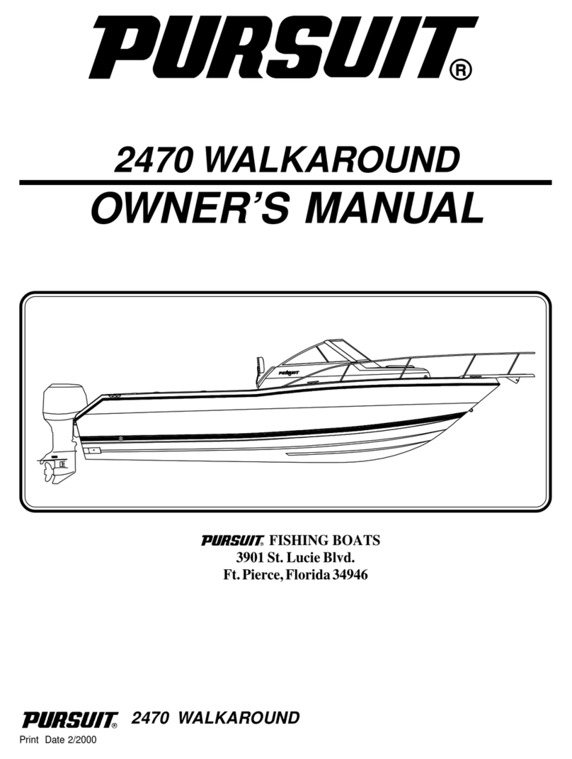 PURSUIT 2470 WALKAROUND owner's manual