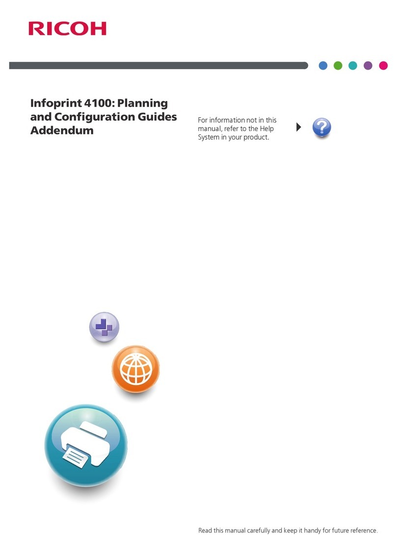 Ricoh Infoprint 4100 User manual