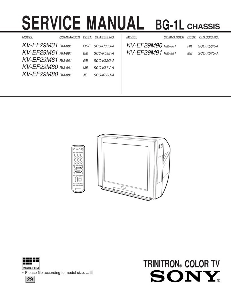 Sony TRINITRON KV-EF29M31 User manual