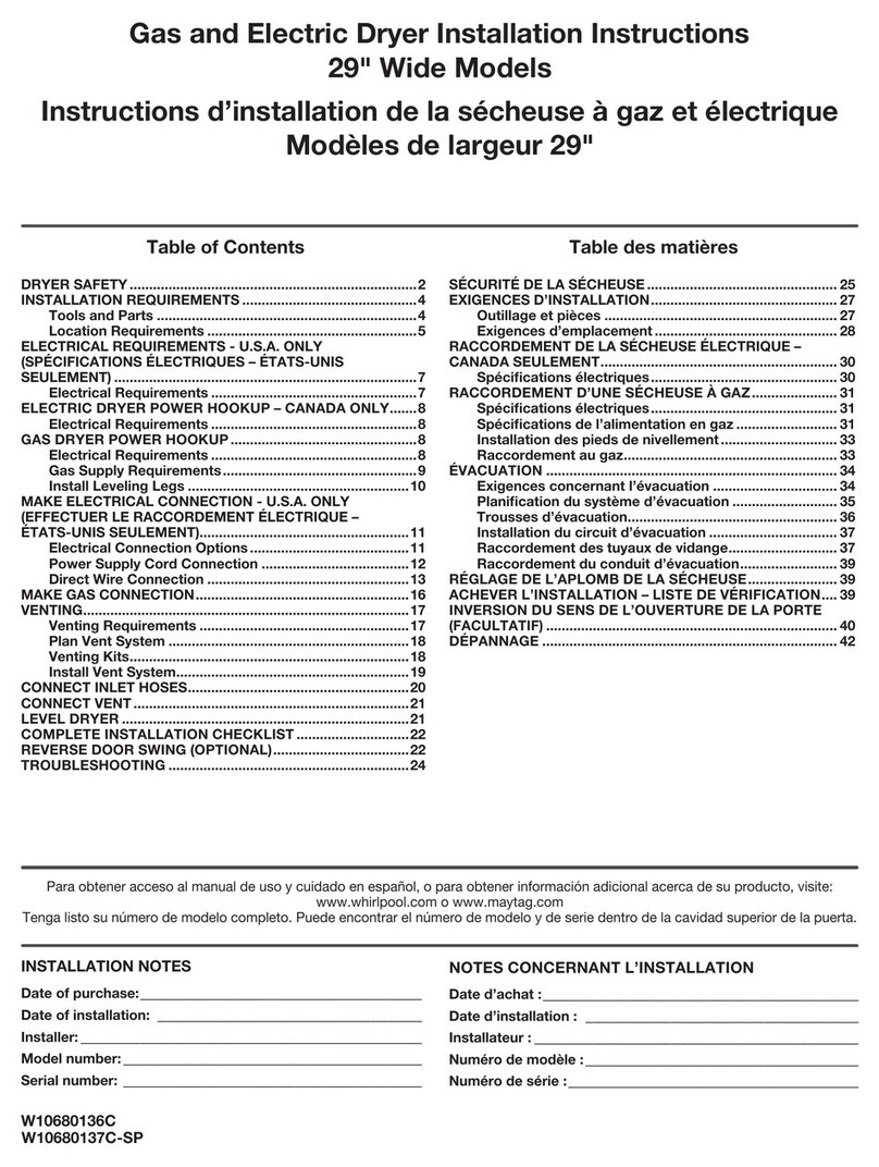Maytag MGDB755DW User manual