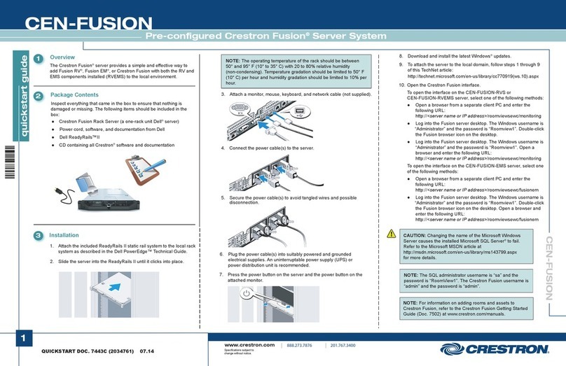 Crestron CEN-Fusion User manual