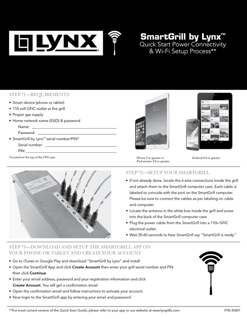 Lynx SmartGrill Setup guide