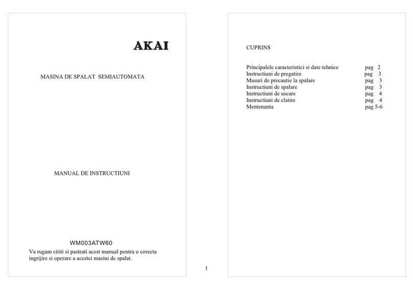 Akai WM003ATW60 User manual