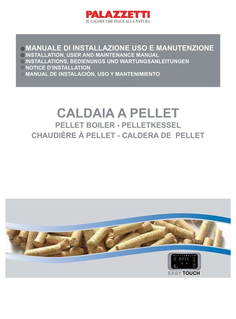Palazzetti CALDAIA A PELLET Installation, user and maintenance manual Palazzetti CALDAIA A PELLET Installation, user and maintenance manual
