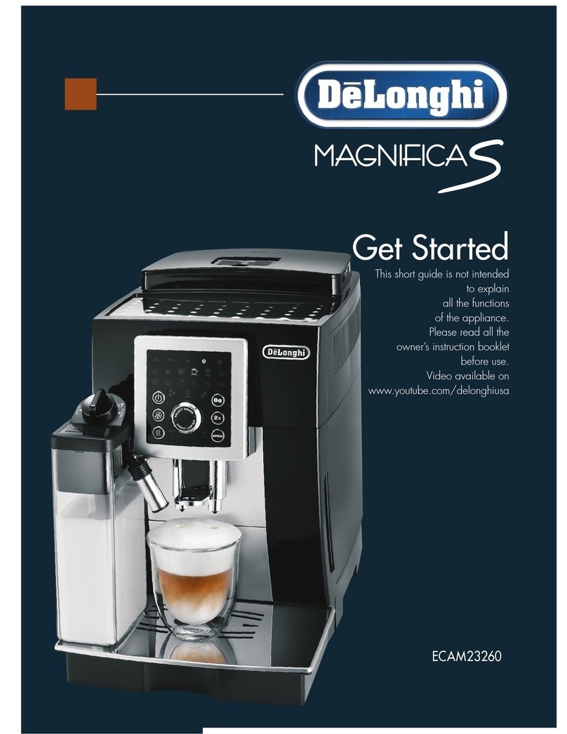 DeLonghi MAGNIFICAS Specification sheet