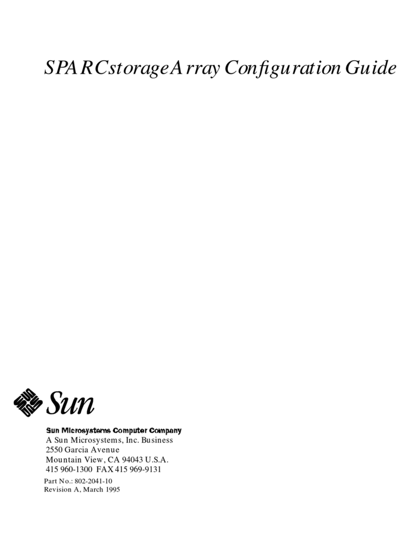 Sun Microsystems SPARCstorage 100 Series User manual