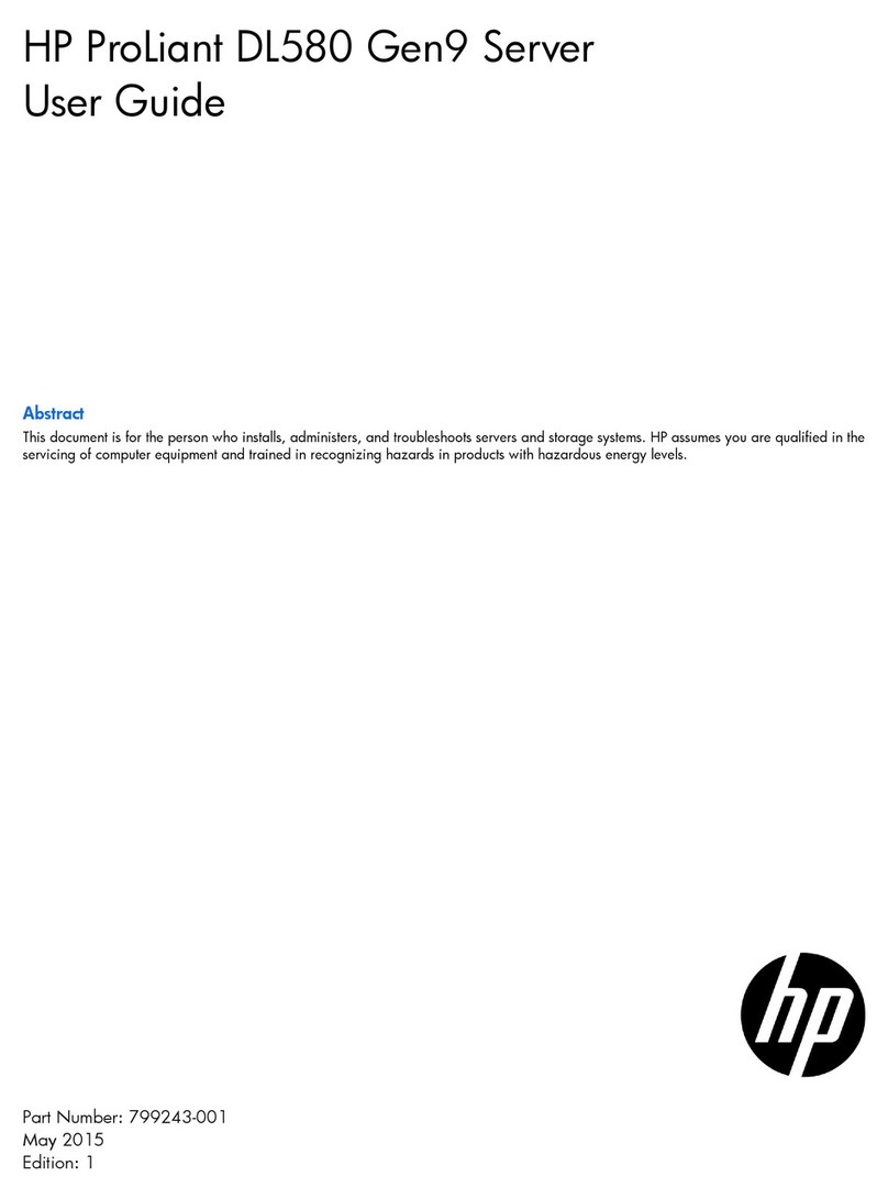 HP Proliant DL580 User manual HP Proliant DL580 User manual