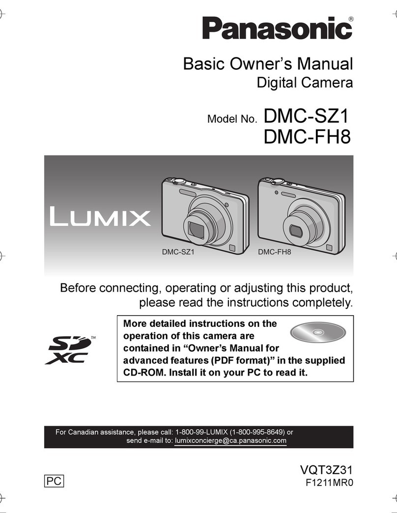 Panasonic Lumix DMC-SZ1 Installation and service instructions