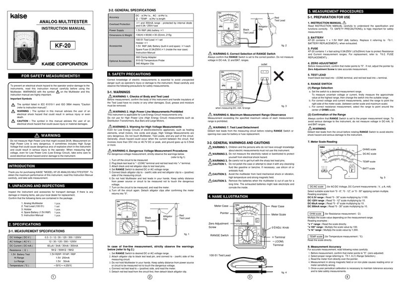 Kaise KF-20 User manual