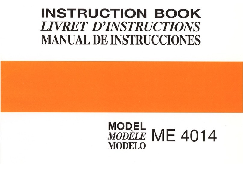 Janome ME 4014 User manual Janome ME 4014 User manual