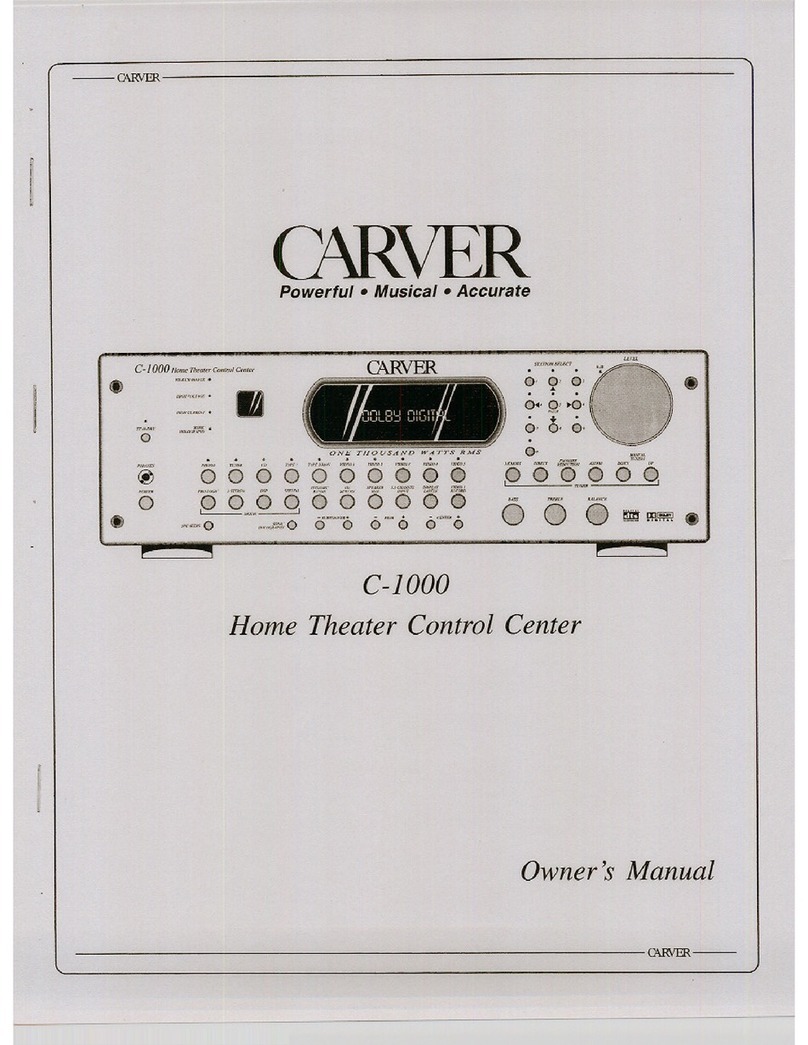 Carver C-1000 owner's manual