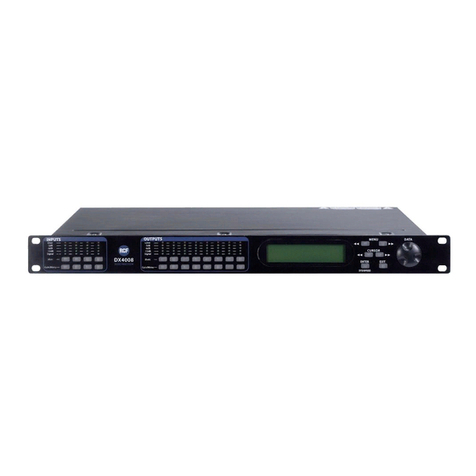 RCF DX4008 Installation and operation manual
