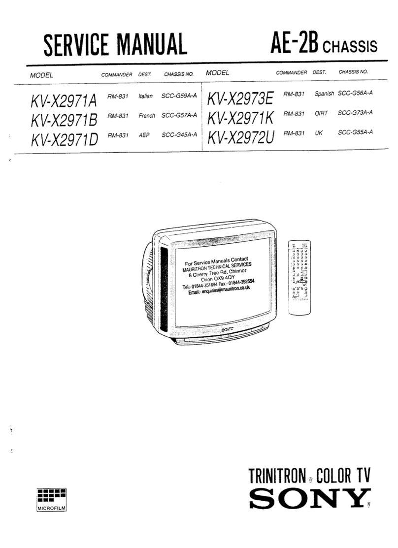 Sony Trinitron KV-X2971A User manual