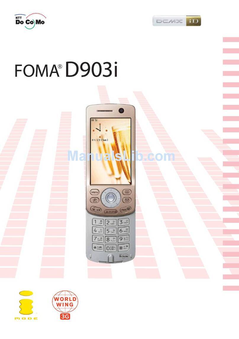 Docomo FOMA D903i User manual