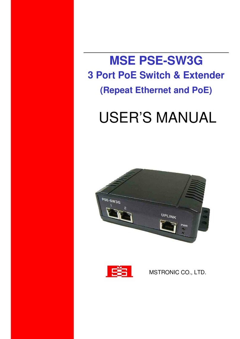 MSTRONIC MSE PSE-SW3G user manual