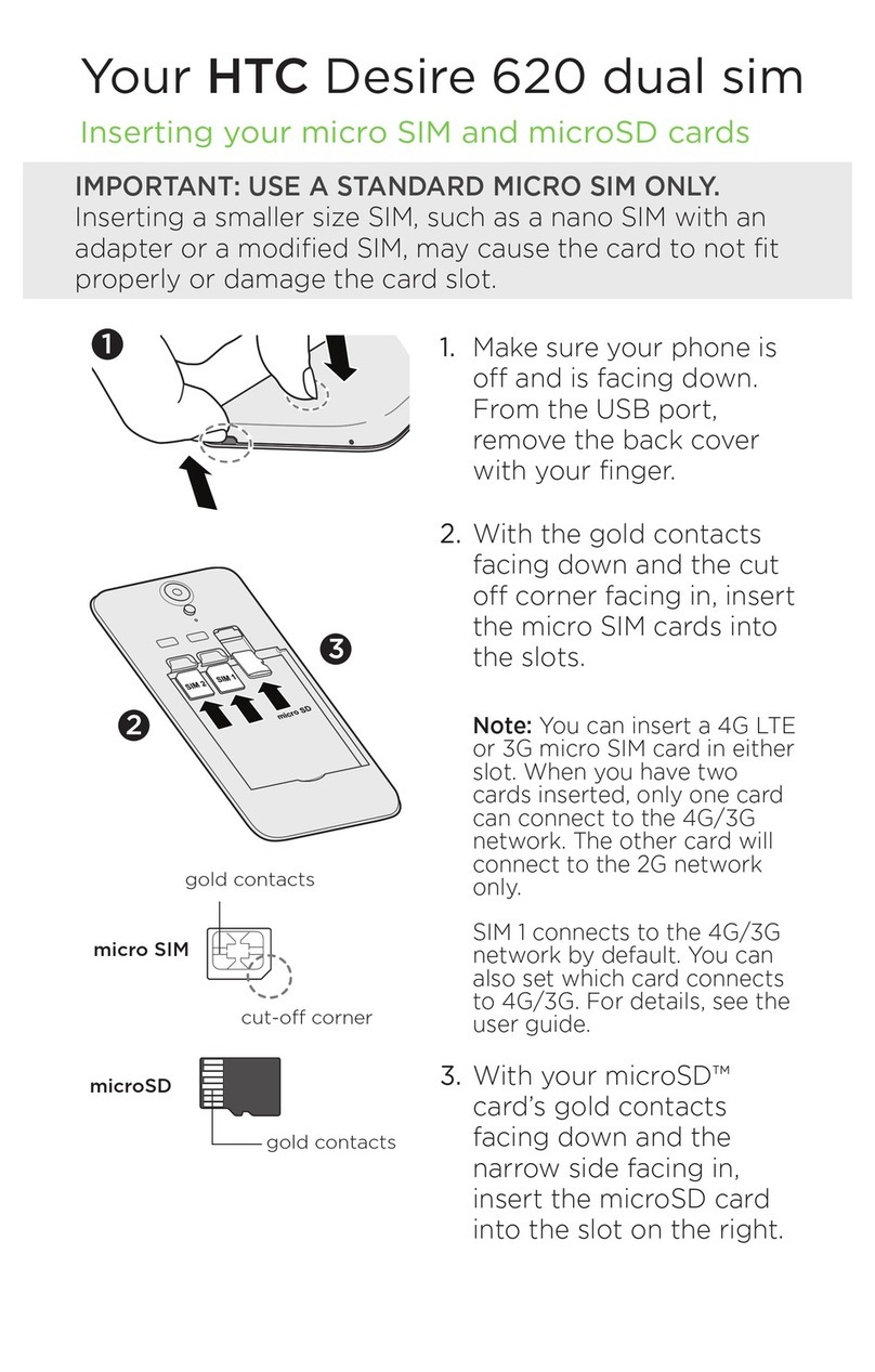 HTC Desire 620 dual sim User manual