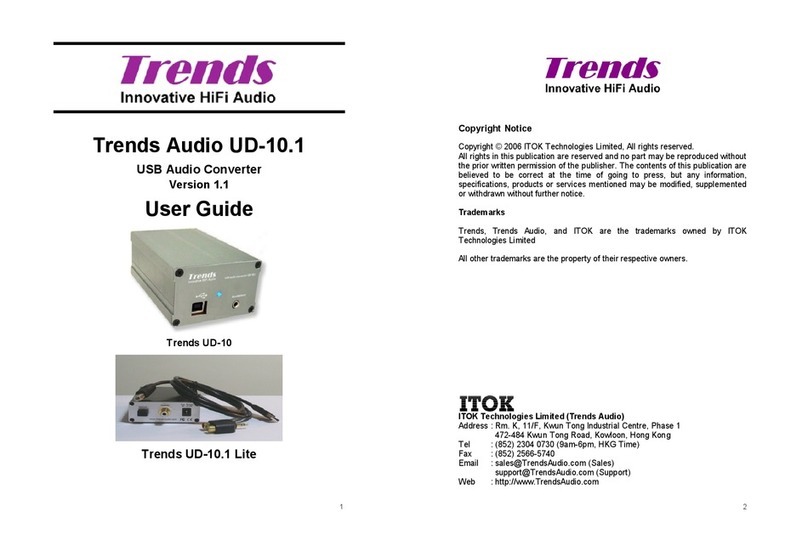 Trends Audio UD-10.1 User manual